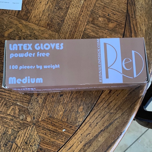 Latex Gloves Powder Free New Box 100 pieces Sz M - Picture 3 of 4